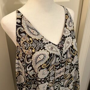 Loft Spaghetti Strap Paisley Tank